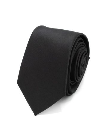 Saténová kravata Black