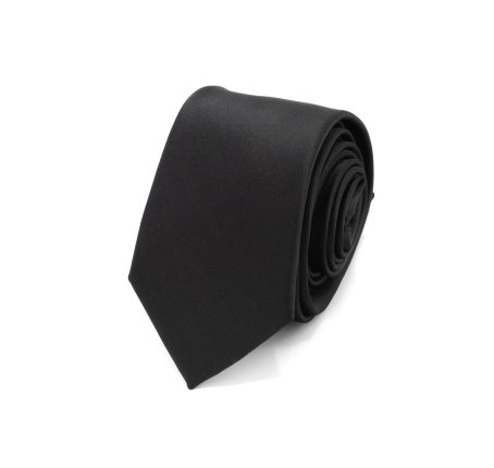 Saténová kravata Black