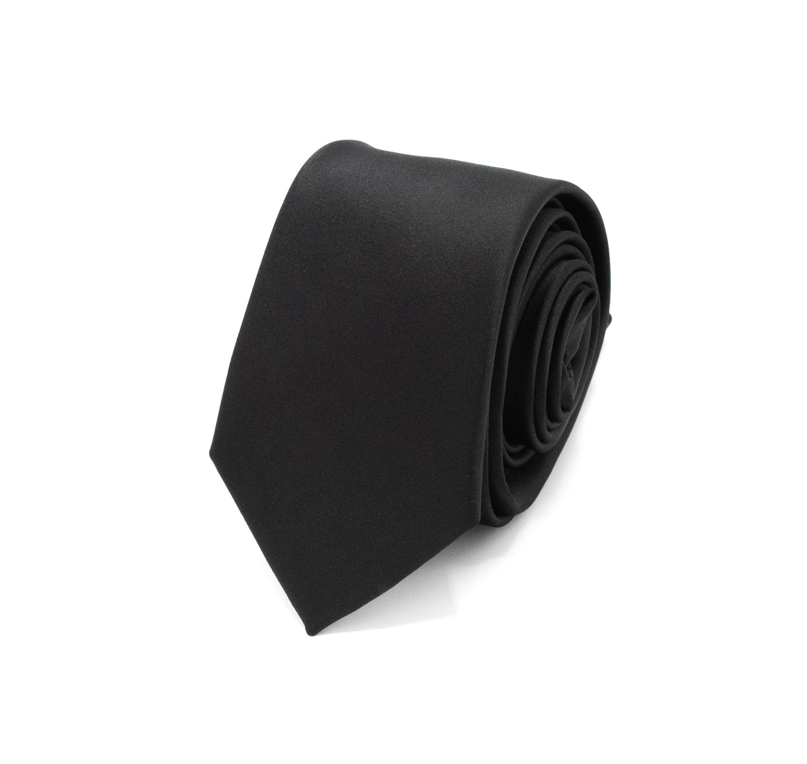 Saténová kravata Black